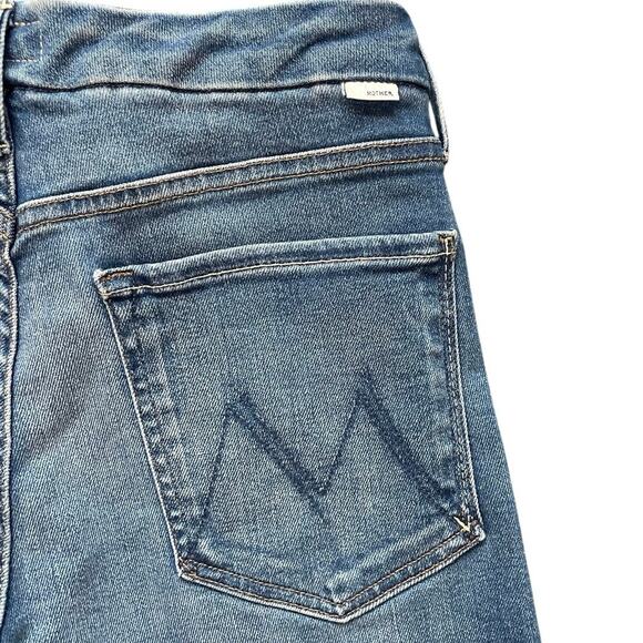 MOTHER The Roller Fray High-Rise Wide-Leg Jeans in Work Hard Play Hard Size 30 - Picture 8 of 11